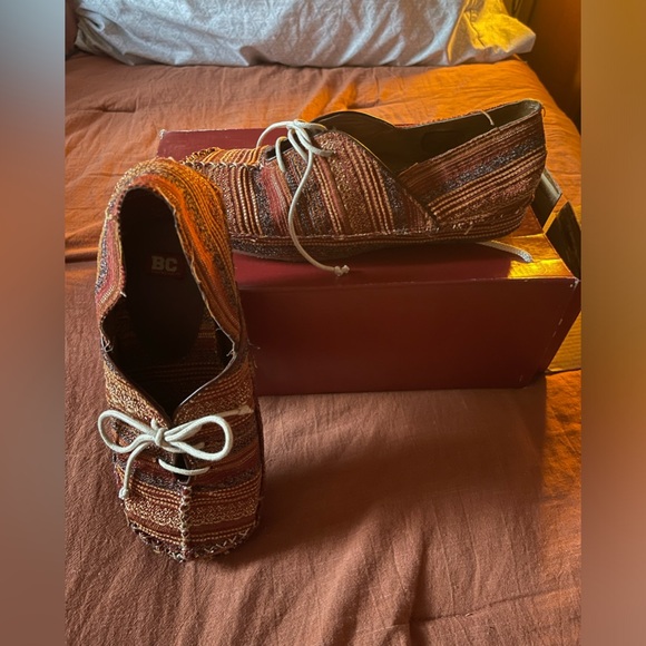 BC Footwear Shoes - BG Orange fabric women shoes size 7
